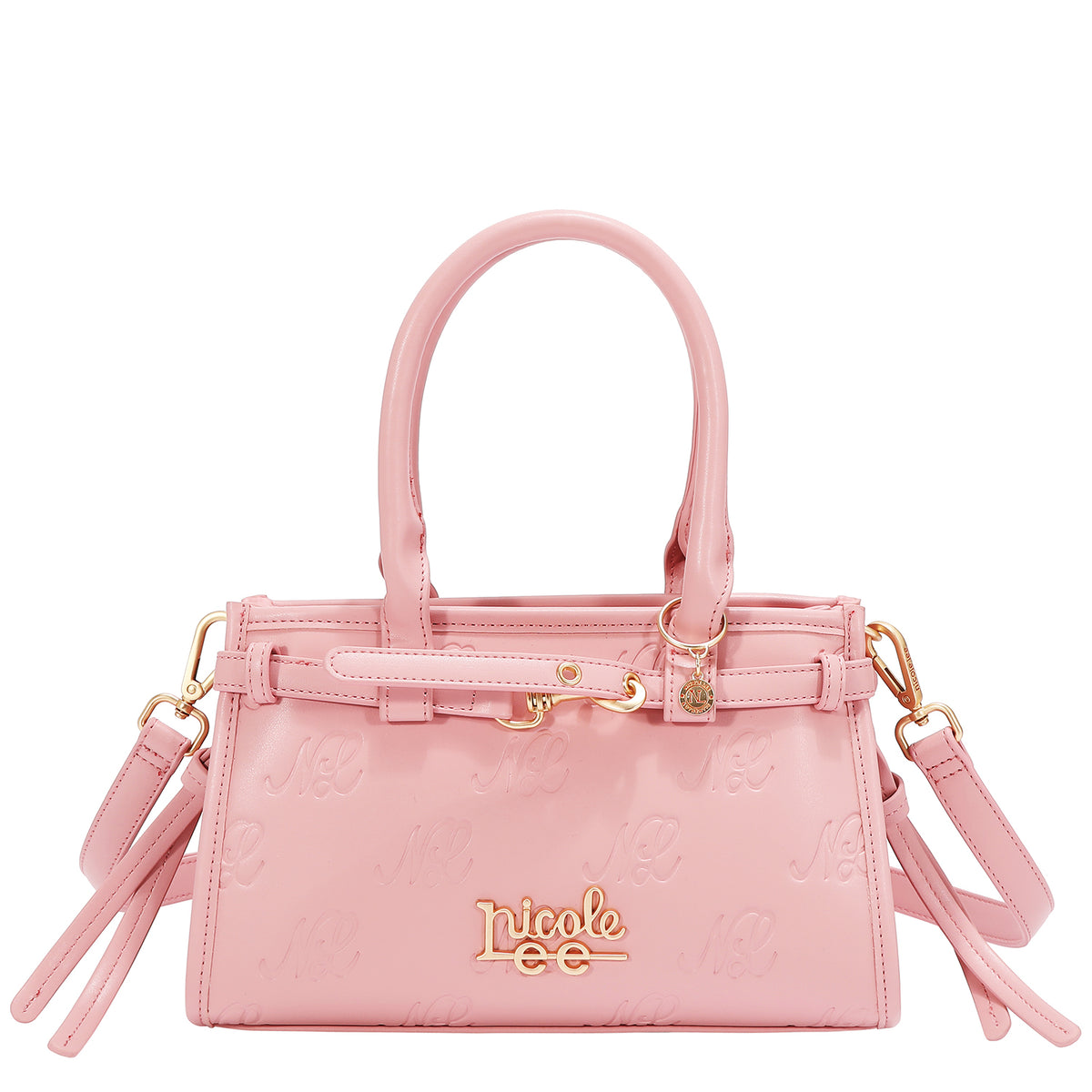 EMBOSSED NL CURVE SMALL TOTE BAG