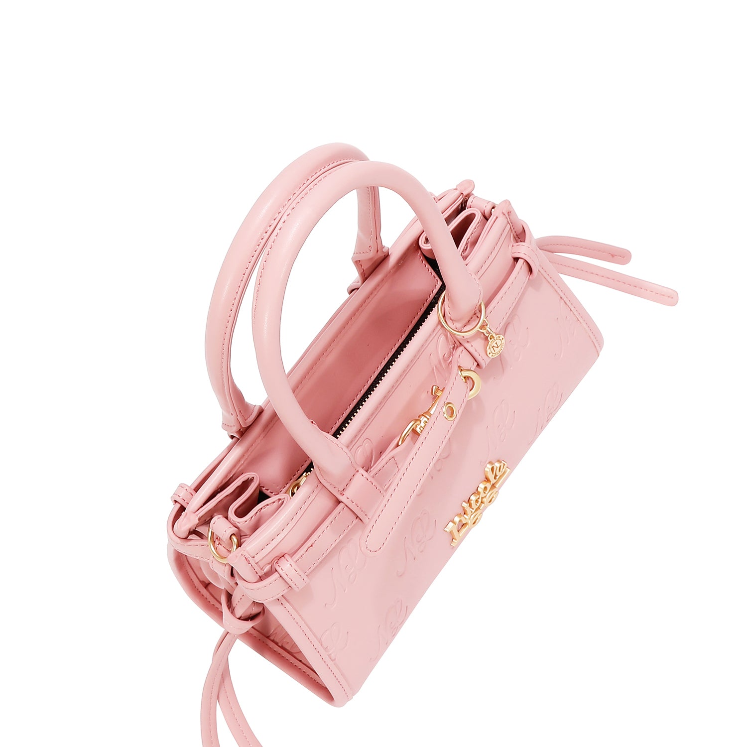 EMBOSSED NL CURVE SMALL TOTE BAG