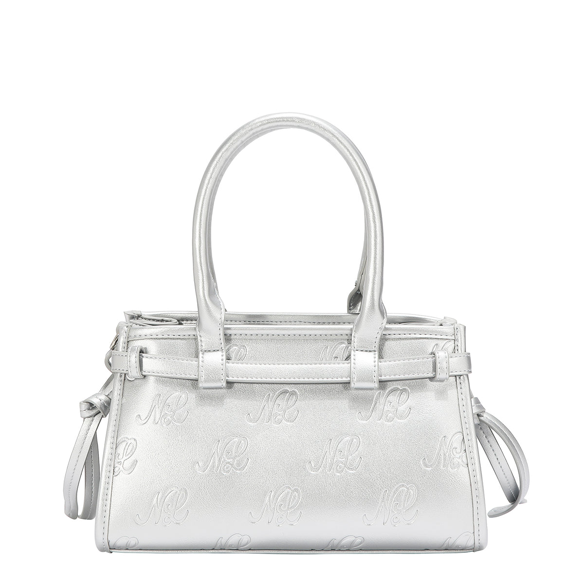 EMBOSSED NL CURVE SMALL TOTE BAG