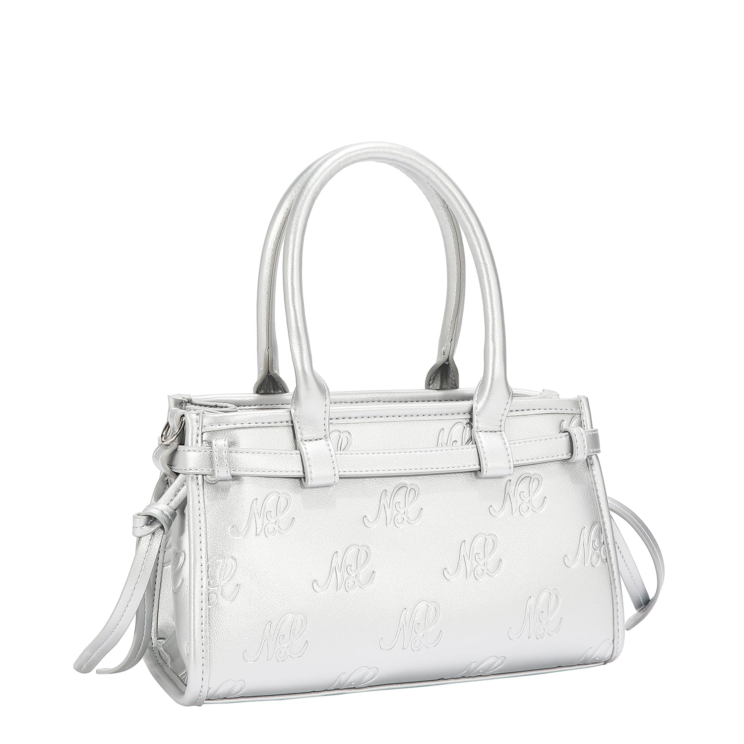 EMBOSSED NL CURVE SMALL TOTE BAG