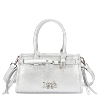 EMBOSSED NL CURVE SMALL TOTE BAG