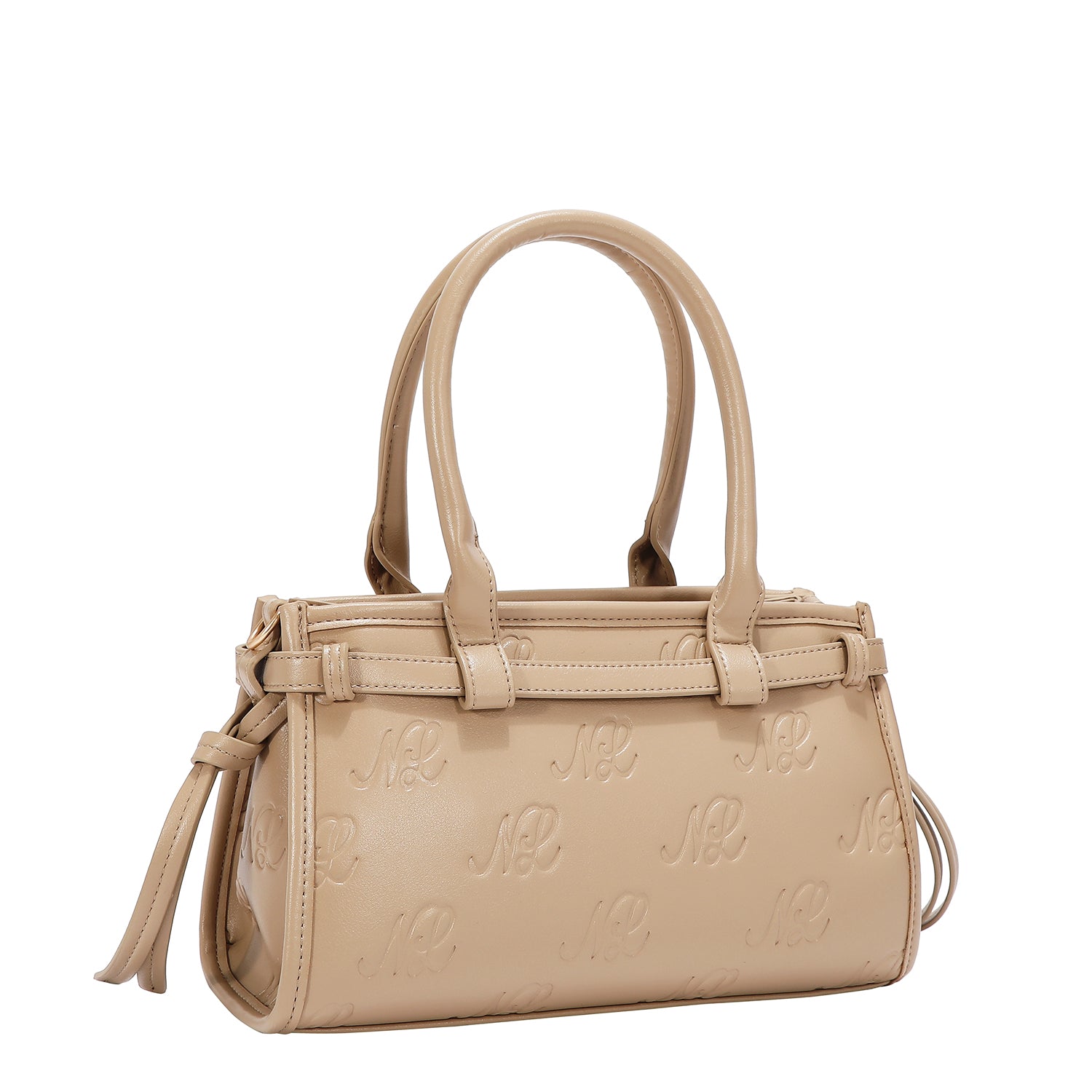 EMBOSSED NL CURVE SMALL TOTE BAG