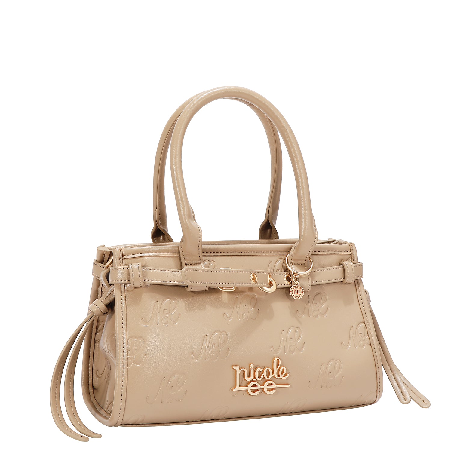 EMBOSSED NL CURVE SMALL TOTE BAG