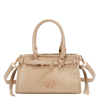 EMBOSSED NL CURVE SMALL TOTE BAG