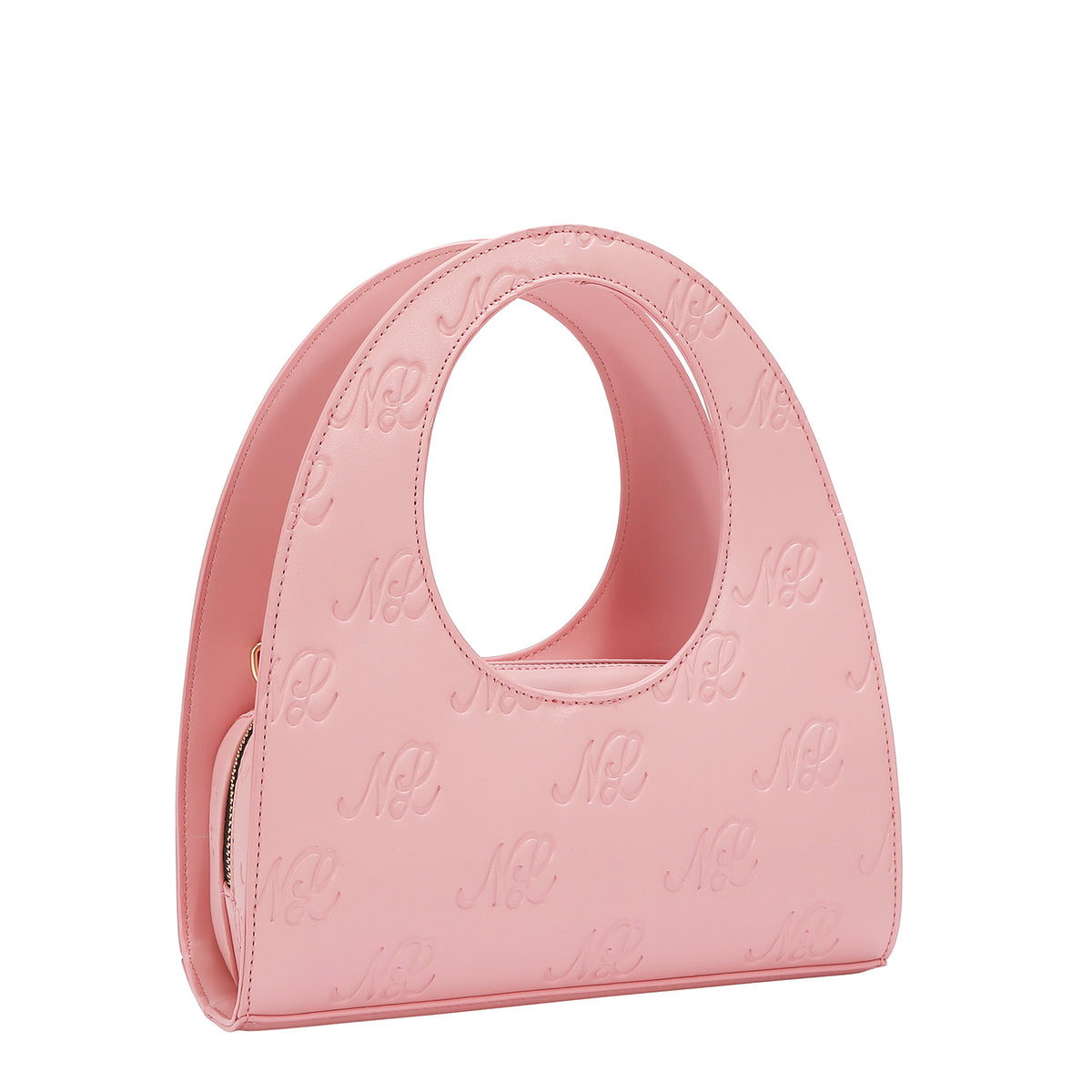 EMBOSSED NL CURVE  HANDBAG