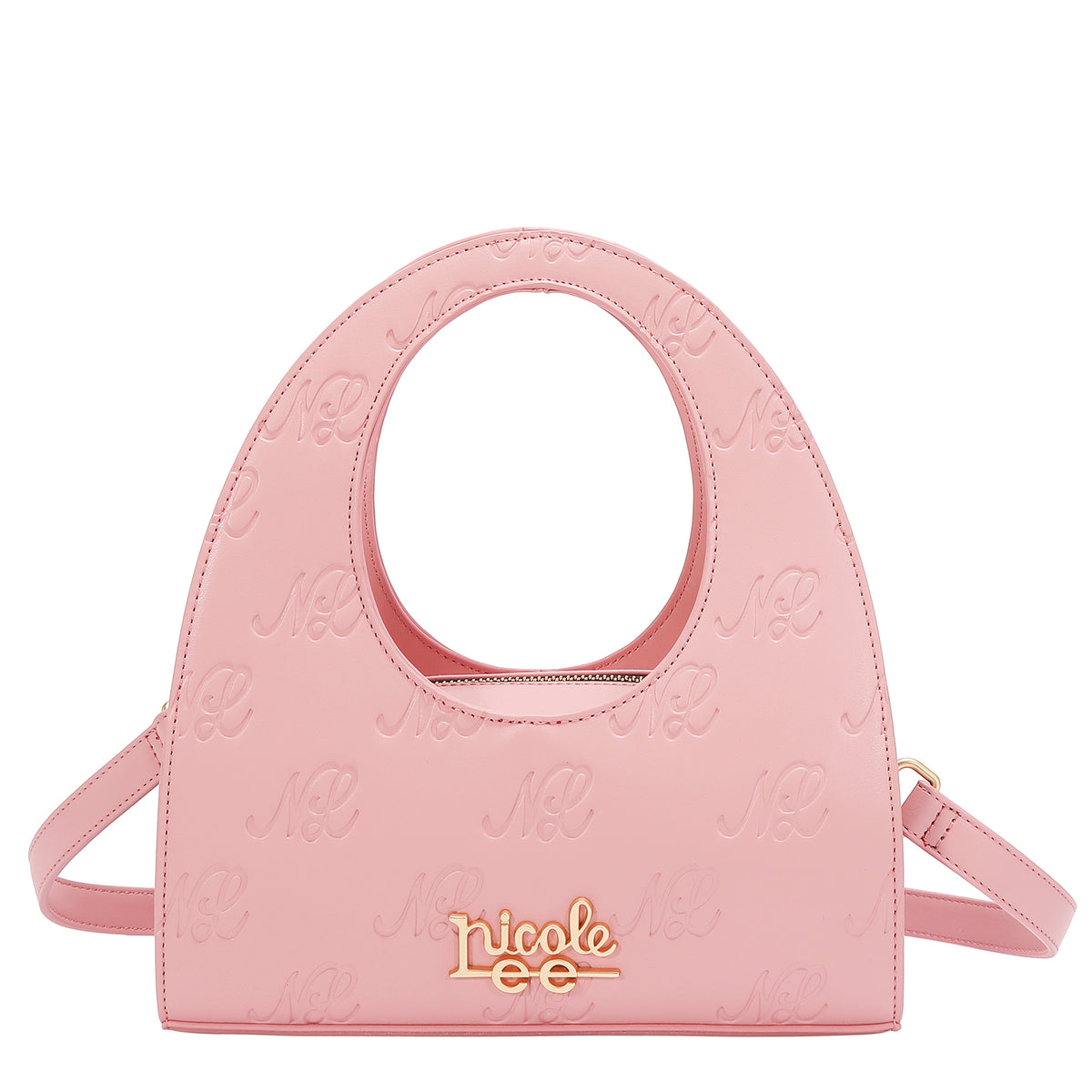 EMBOSSED NL CURVE  HANDBAG