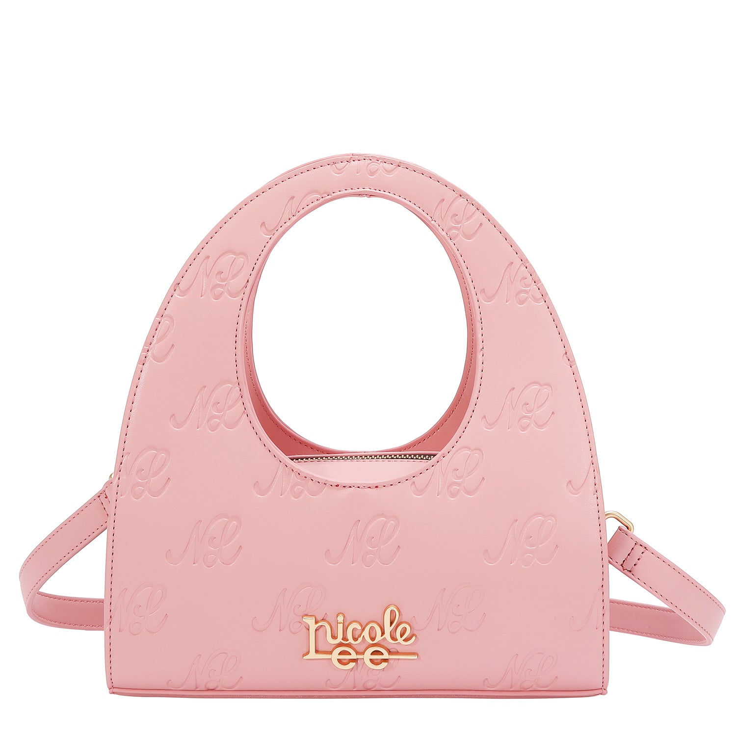 EMBOSSED NL CURVE  HANDBAG