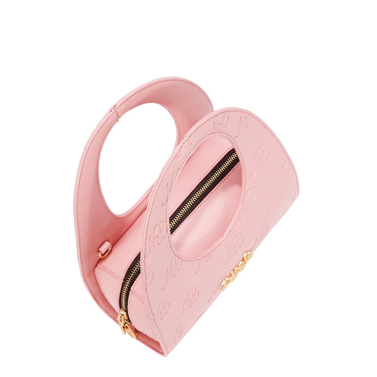 EMBOSSED NL CURVE  HANDBAG