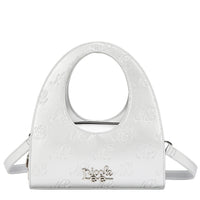 EMBOSSED NL CURVE  HANDBAG