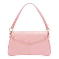 EMBOSSED NL CURVE FLAP SHOULDER BAG