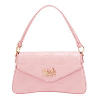 EMBOSSED NL CURVE FLAP SHOULDER BAG