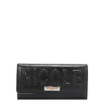 EMBOSSED LOGO TRIFOLD WALLET
