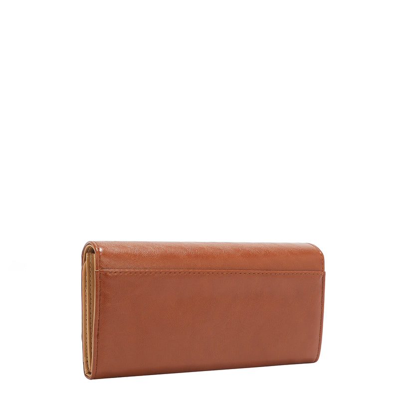 EMBOSSED LOGO TRIFOLD WALLET