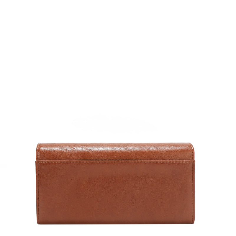 EMBOSSED LOGO TRIFOLD WALLET