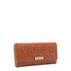 EMBOSSED LOGO TRIFOLD WALLET