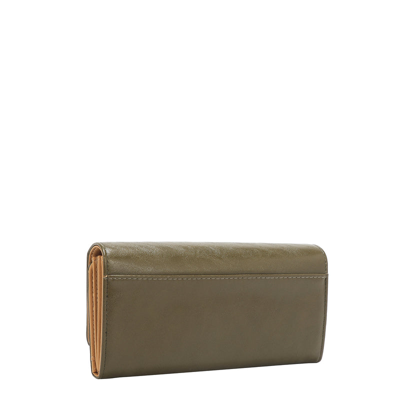 EMBOSSED LOGO TRIFOLD WALLET