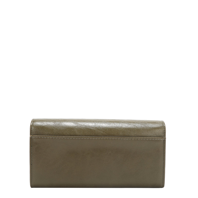 EMBOSSED LOGO TRIFOLD WALLET