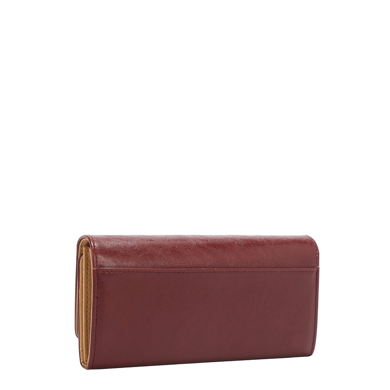 EMBOSSED LOGO TRIFOLD WALLET