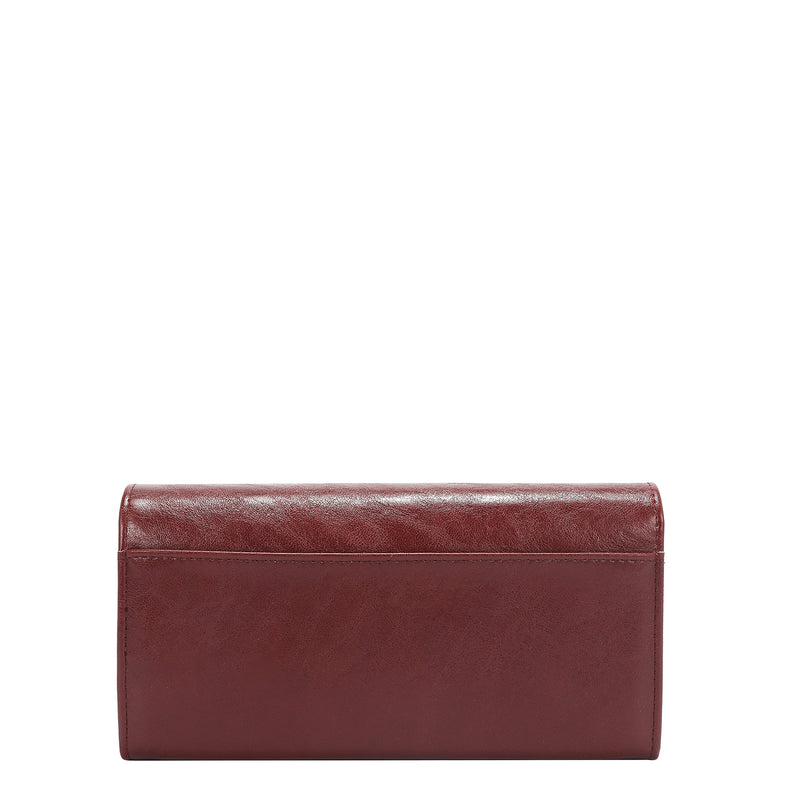 EMBOSSED LOGO TRIFOLD WALLET
