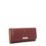 EMBOSSED LOGO TRIFOLD WALLET