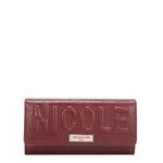 EMBOSSED LOGO TRIFOLD WALLET