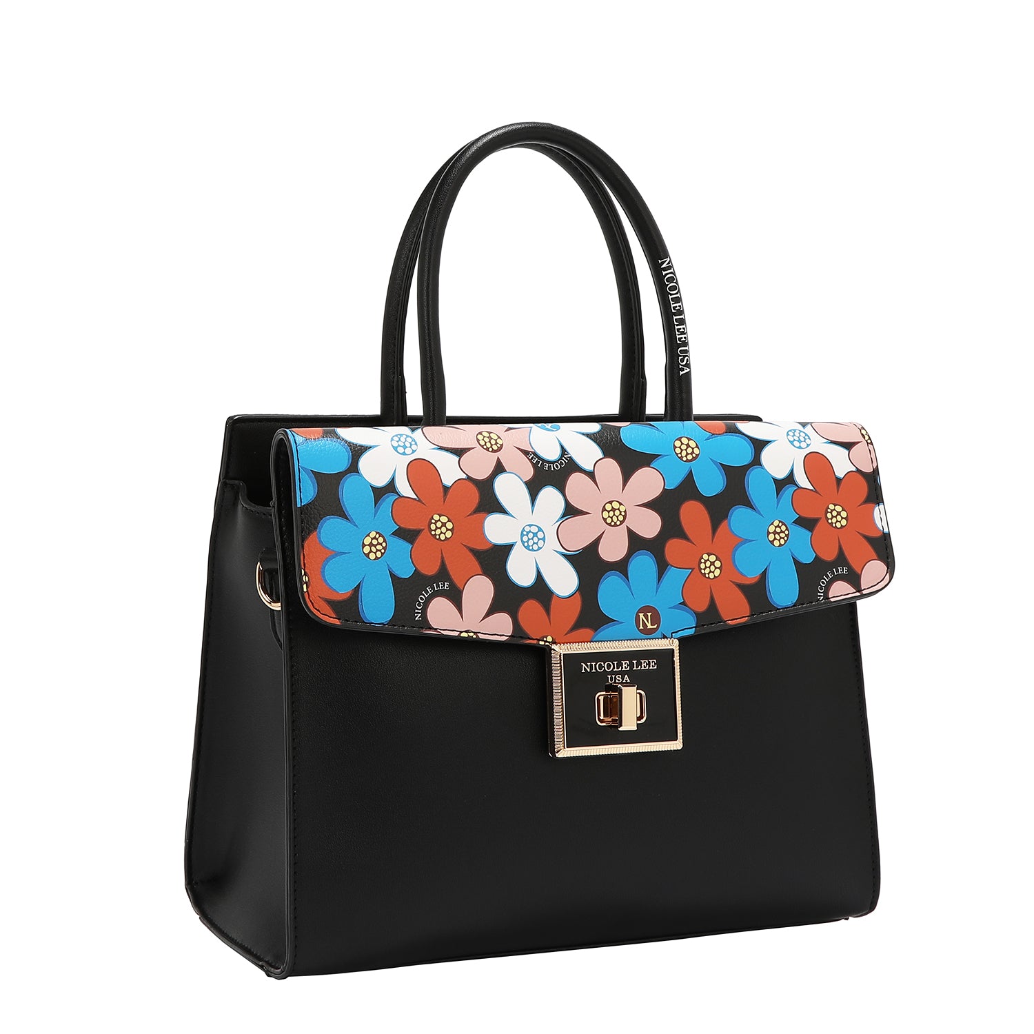 FLORAL POP SATCHEL BAG