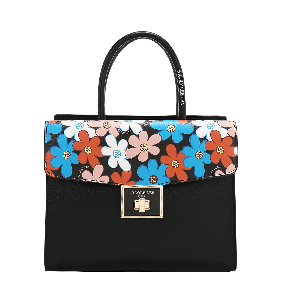 FLORAL POP SATCHEL BAG