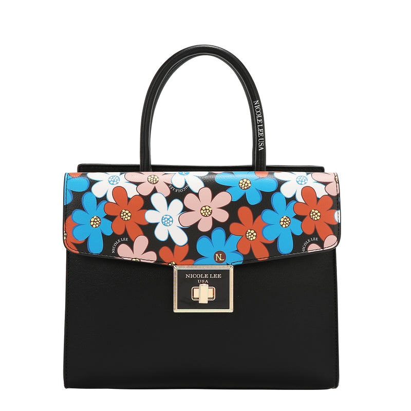 FLORAL POP SATCHEL BAG