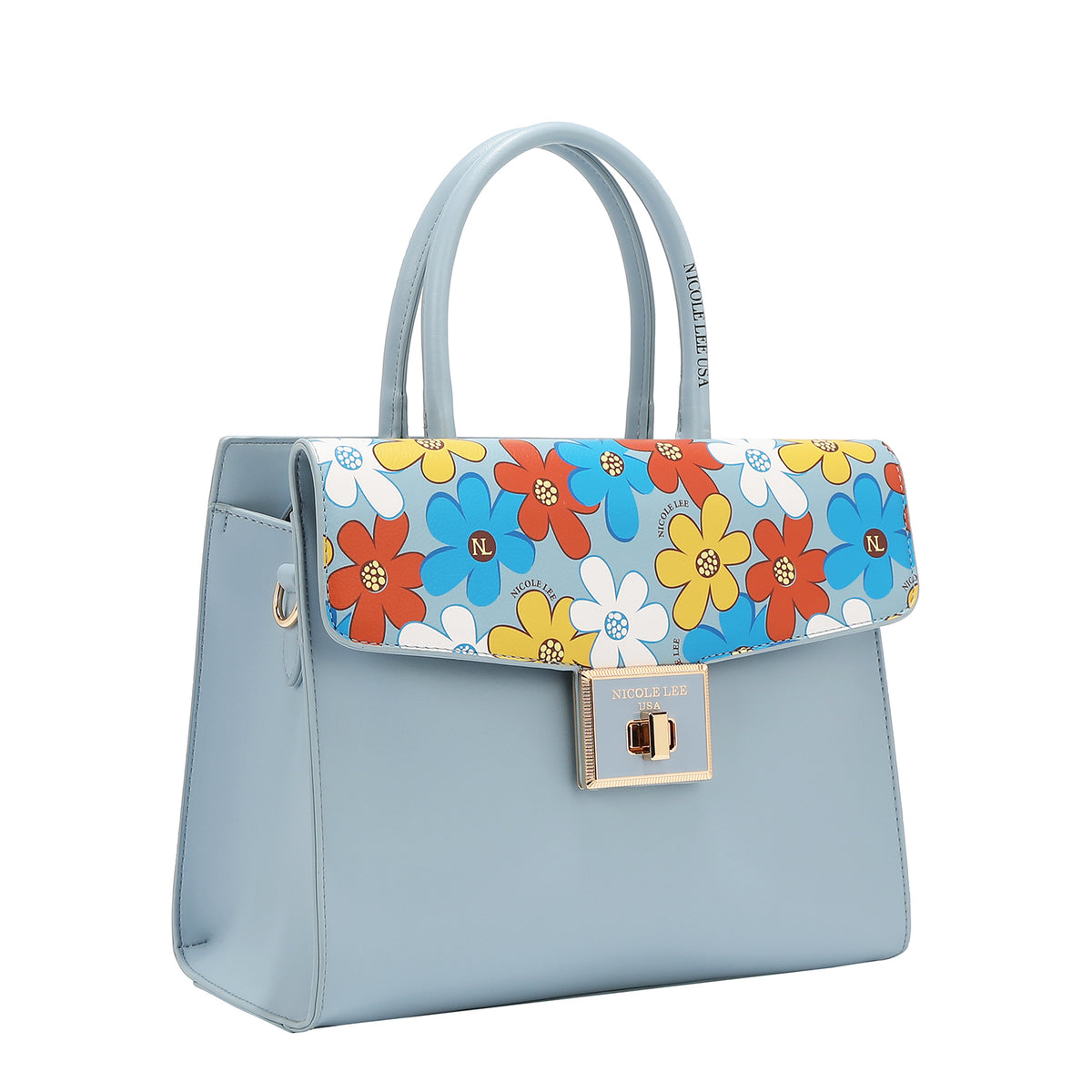 FLORAL POP SATCHEL BAG