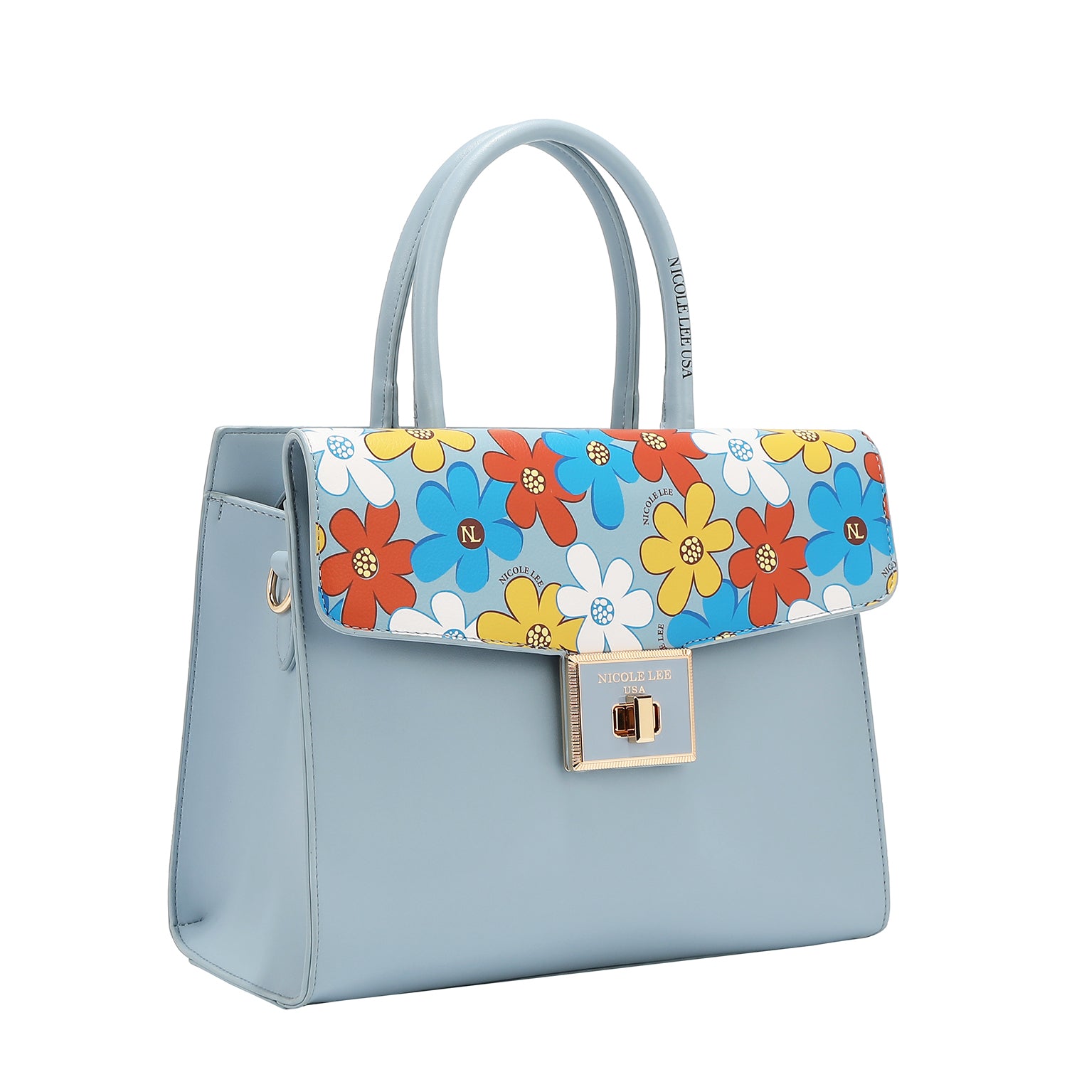 FLORAL POP SATCHEL BAG