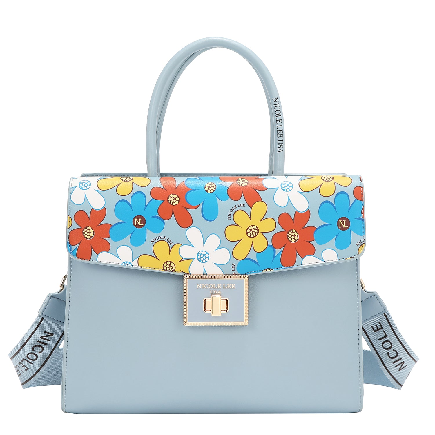 FLORAL POP SATCHEL BAG