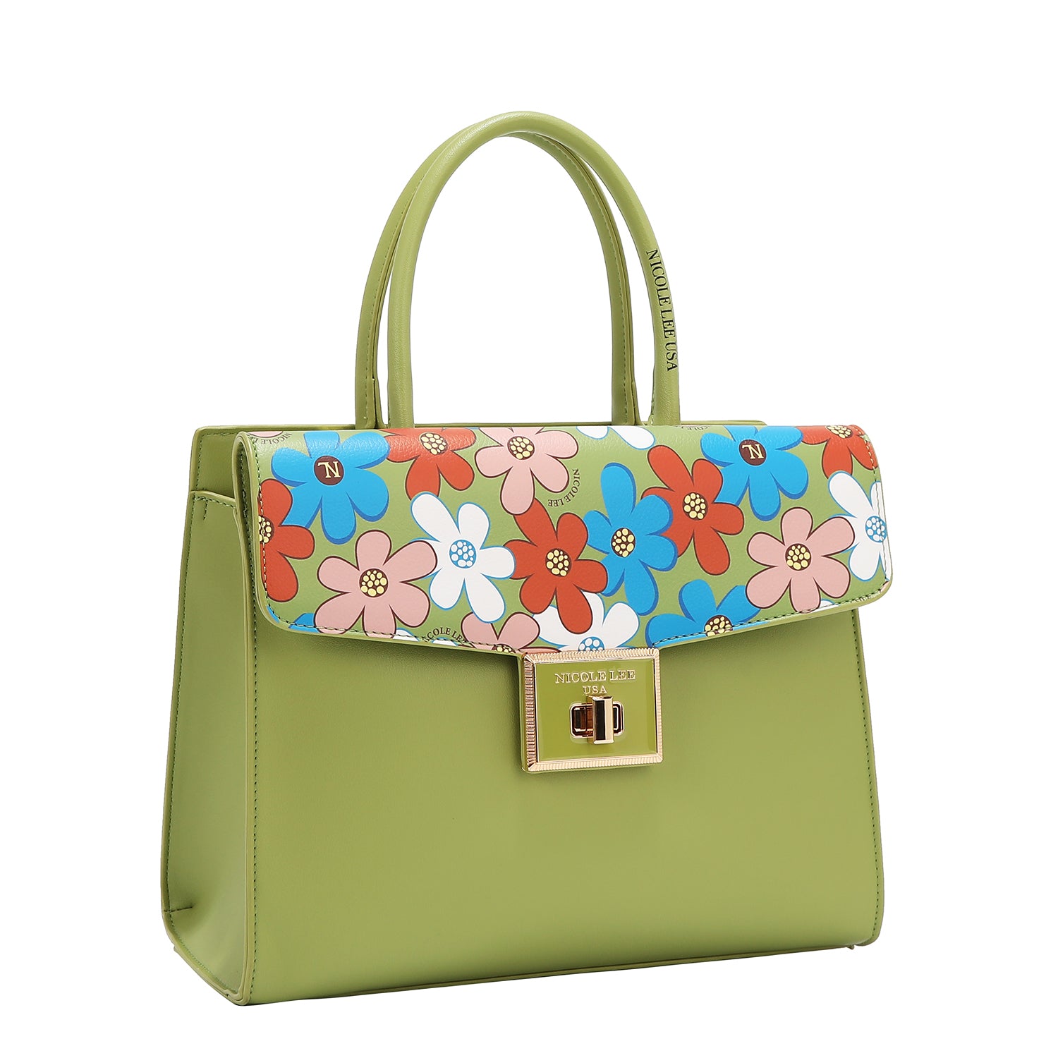 FLORAL POP SATCHEL BAG
