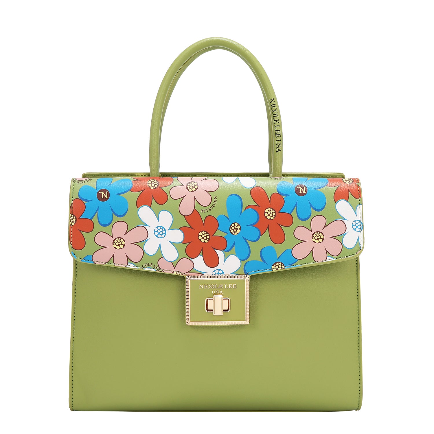 FLORAL POP SATCHEL BAG