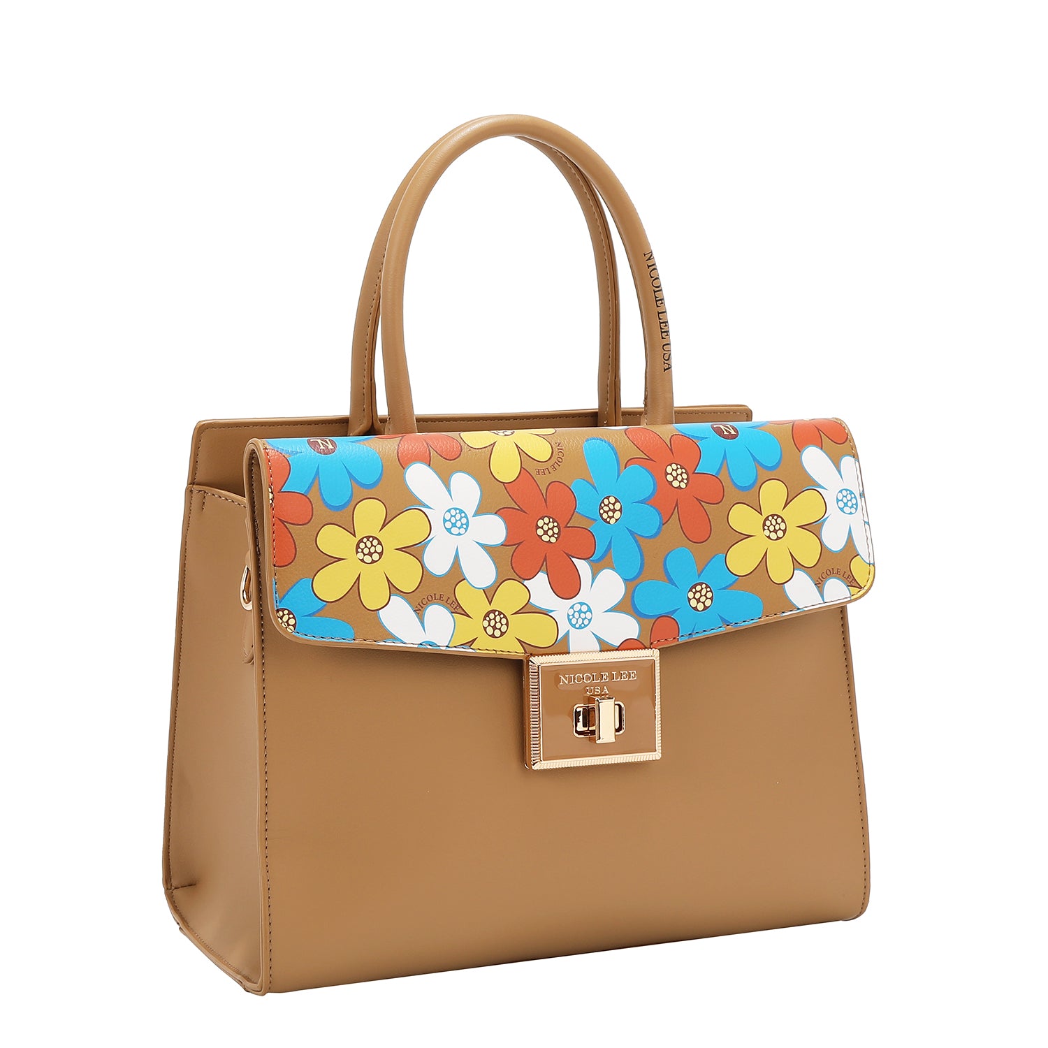FLORAL POP SATCHEL BAG