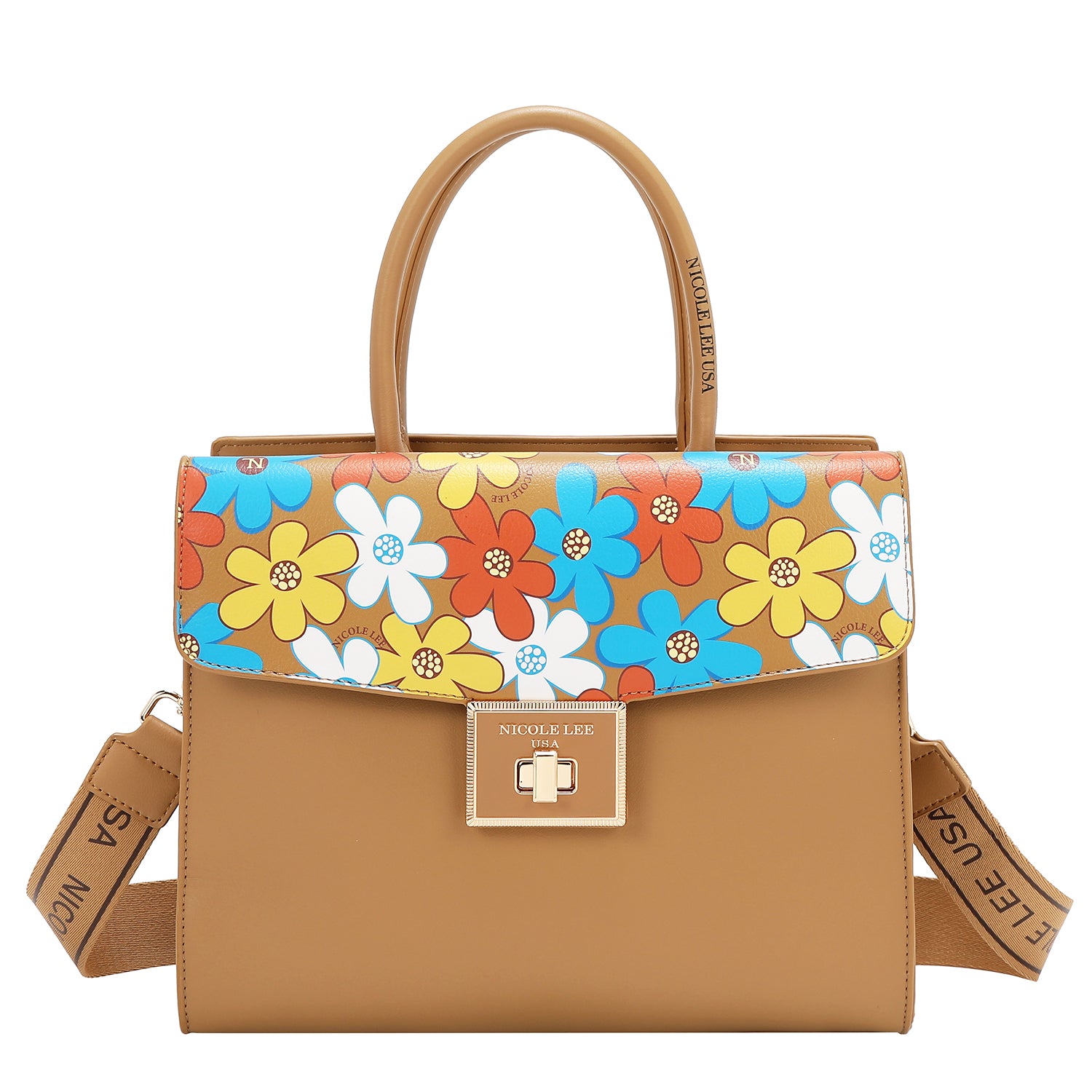 FLORAL POP SATCHEL BAG