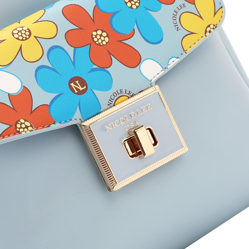 FLORAL POP FLAP BACKPACK