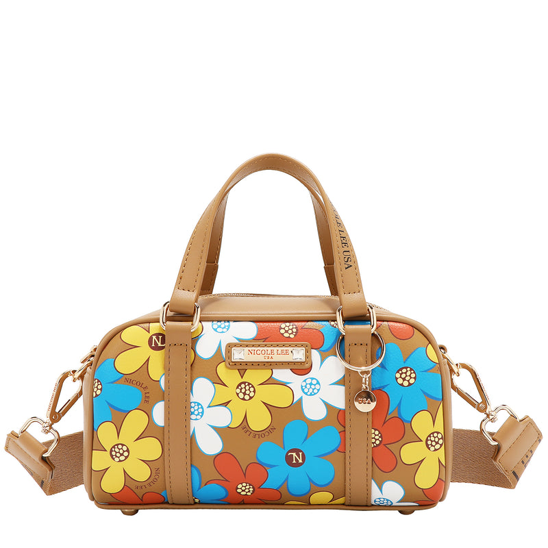 FLORAL POP MINI BOSTON BAG