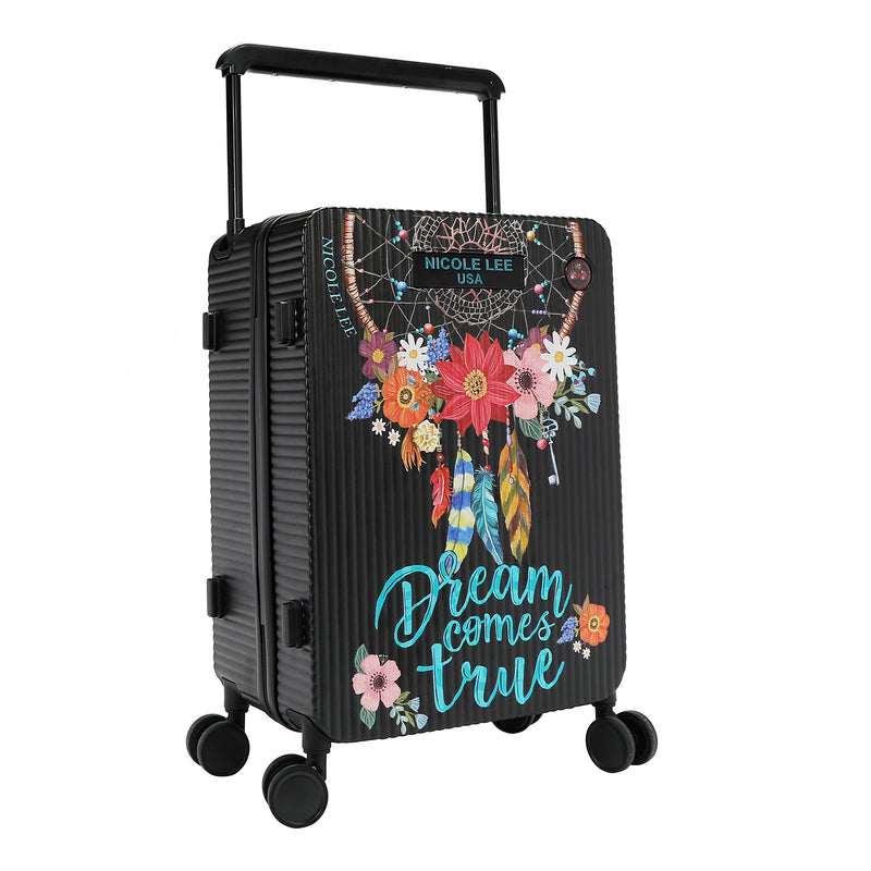 20" RIBBED CARRY-ON SUITCASE