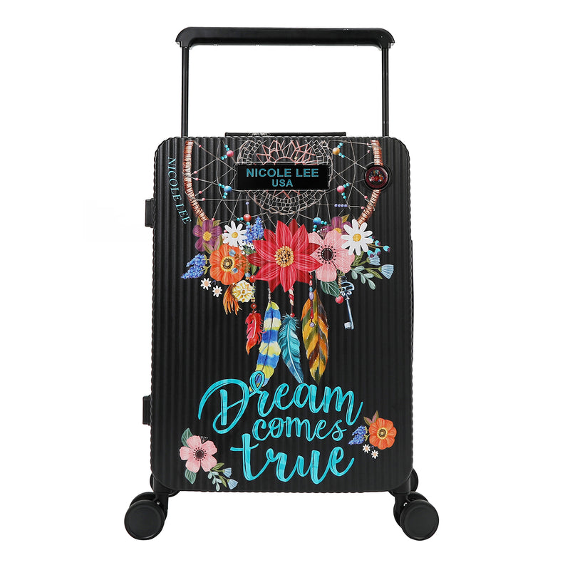20" RIBBED CARRY-ON SUITCASE