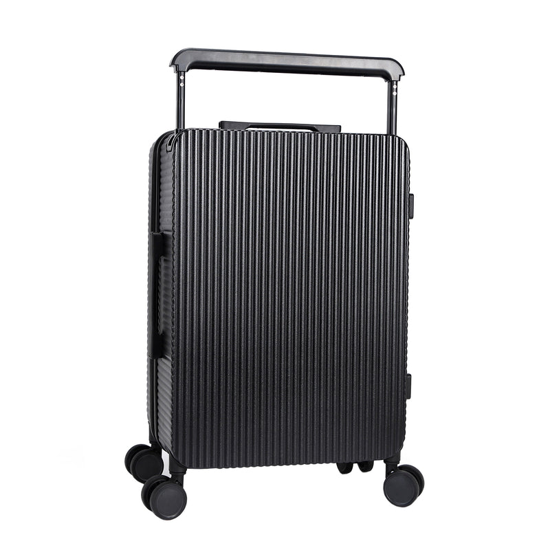 20" RIBBED CARRY-ON SUITCASE