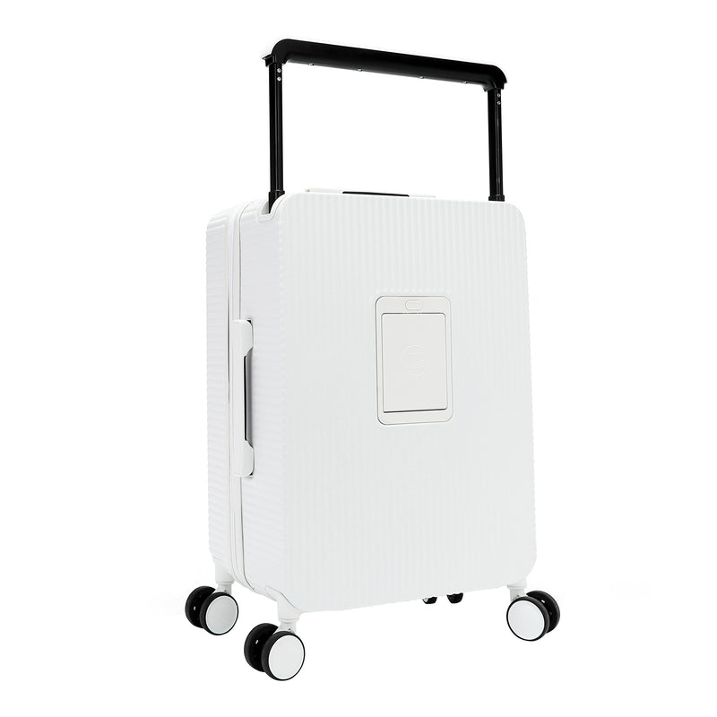 20" RIBBED CARRY-ON SUITCASE