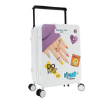 20" RIBBED CARRY-ON SUITCASE