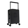 Back view of our Carry on Suitcase in color black.