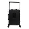 Back view of our Carry on Suitcase in color black.