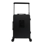 Back view of our Carry on Suitcase in color black.