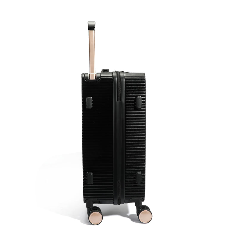 20" RIBBED CARRY-ON SUITCASE