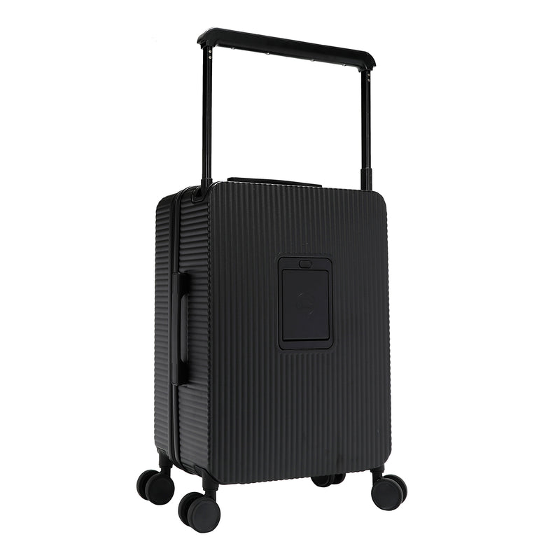 20" RIBBED CARRY-ON SUITCASE