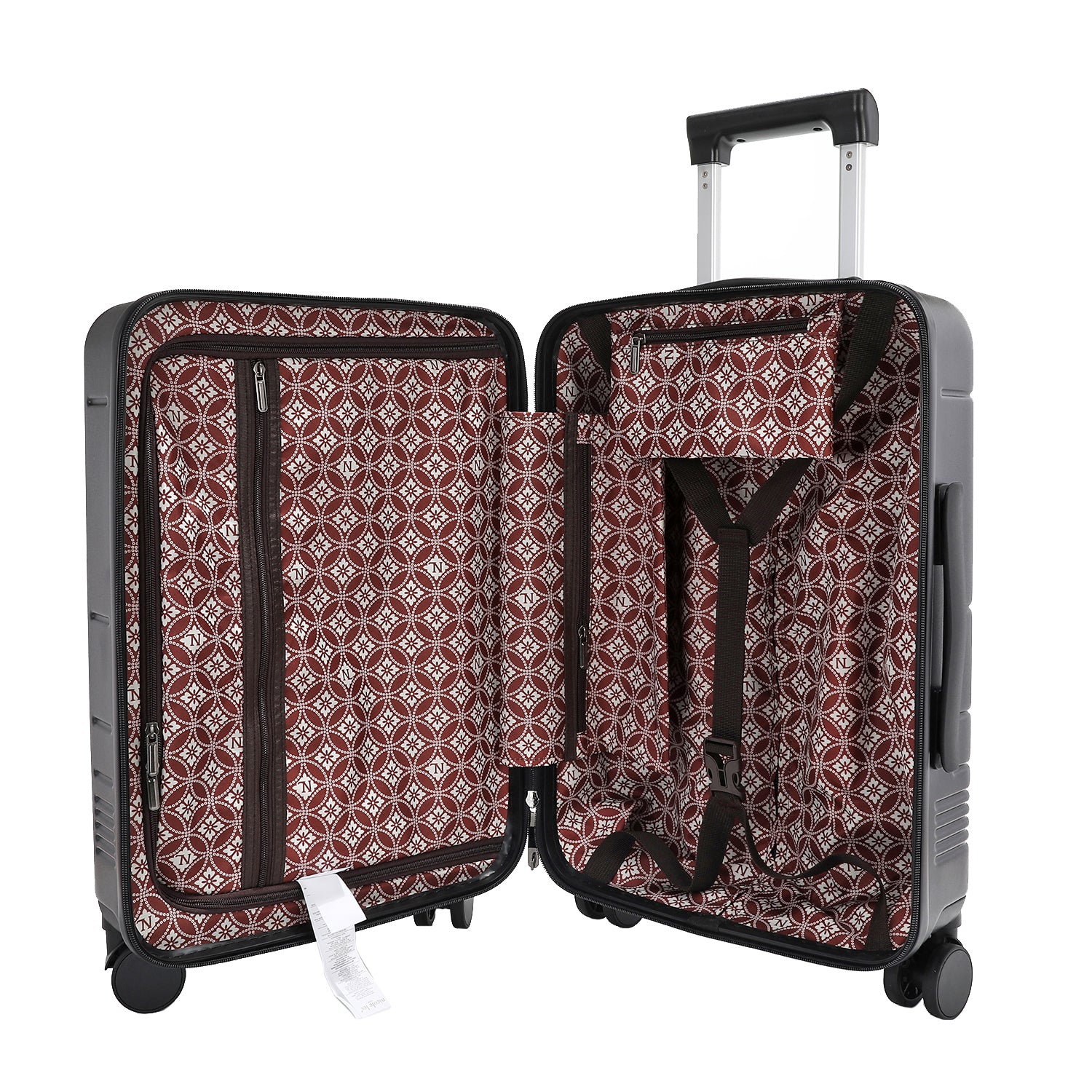 20" STRIPE CARRY-ON SUITCASE