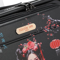 20" STRIPE CARRY-ON SUITCASE