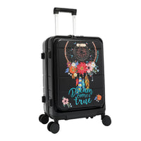 20" STRIPE CARRY-ON SUITCASE